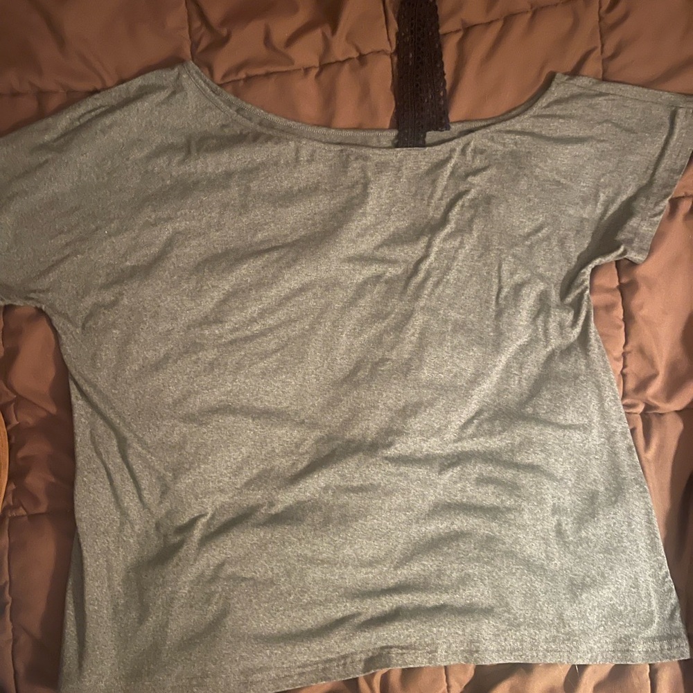 SHEIN Light Gray Women's Blouse